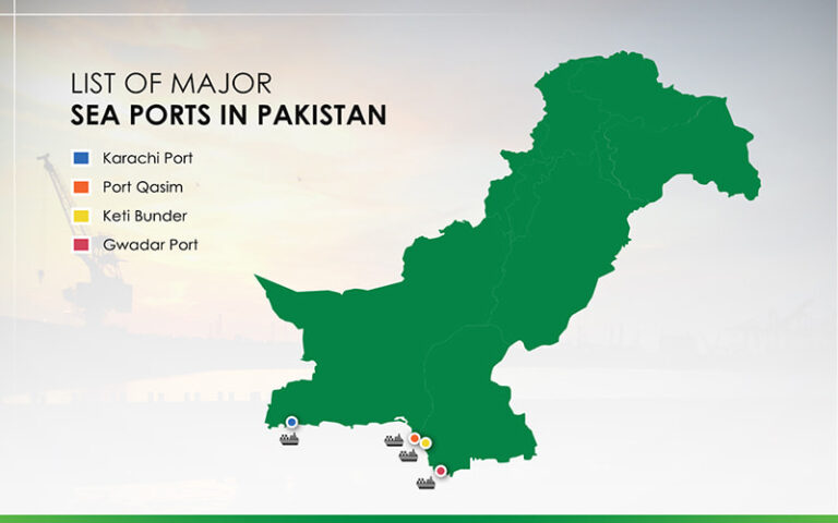 Pakistan ports map view